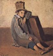 L'enfant au chapeau haut de forme (mk11), Jean Baptiste Camille  Corot